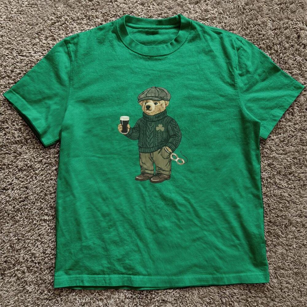 Green StPatrick_S Day Bear Tee